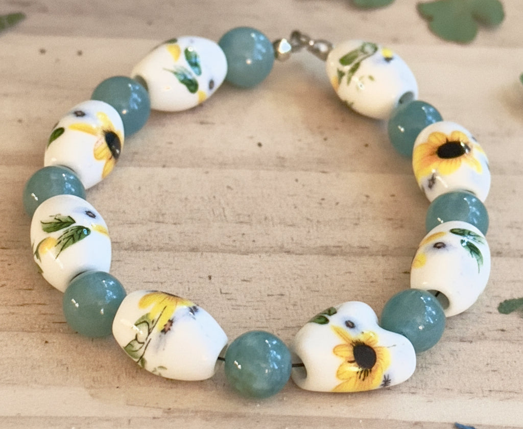 Sunflower Dreams • Nature Inspired Bracelet