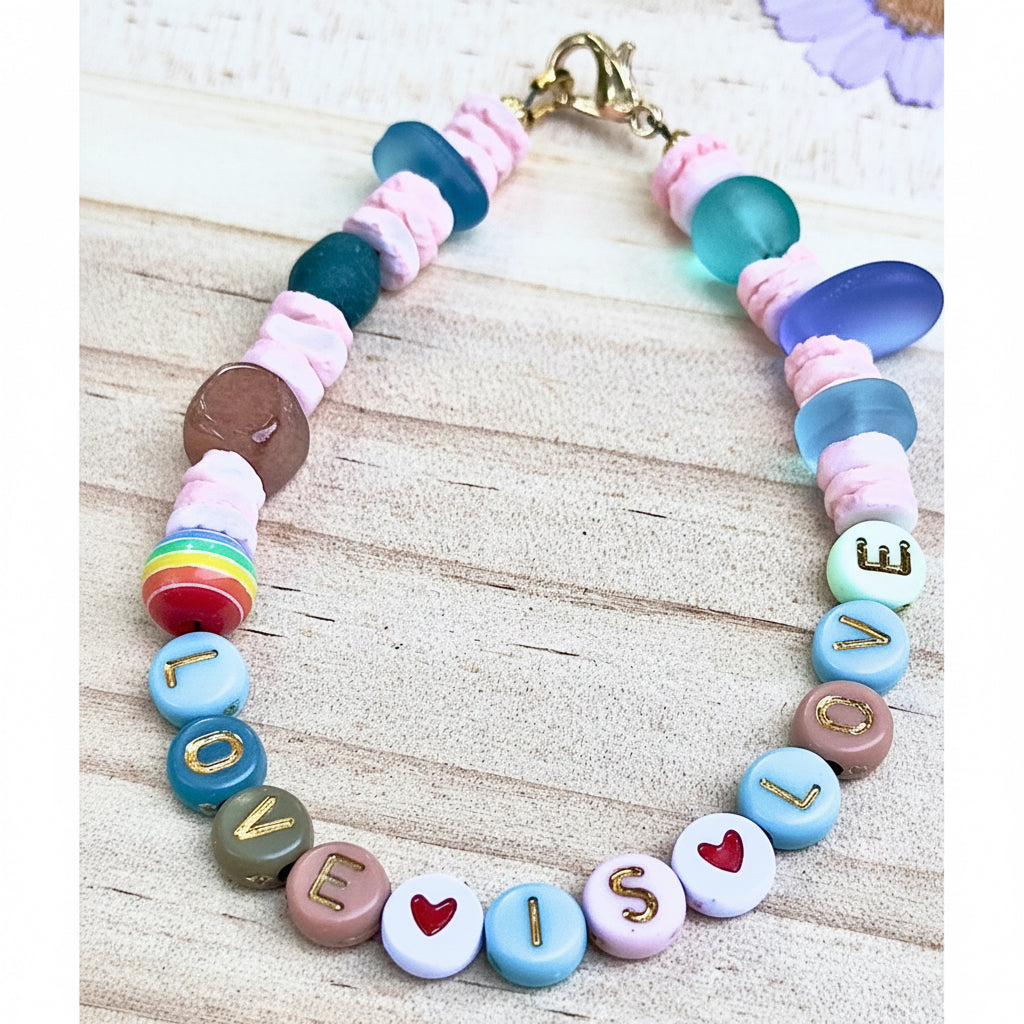Love Is Love • Pride Affirmation Bracelet
