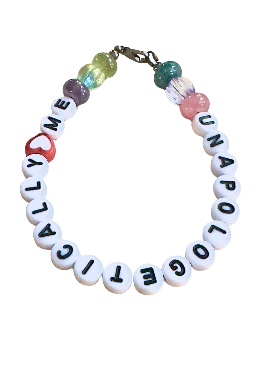 Unapologetically Me • Handmade Gemstone Bracelet • Self Love, Confidence & Authenticity Jewelry