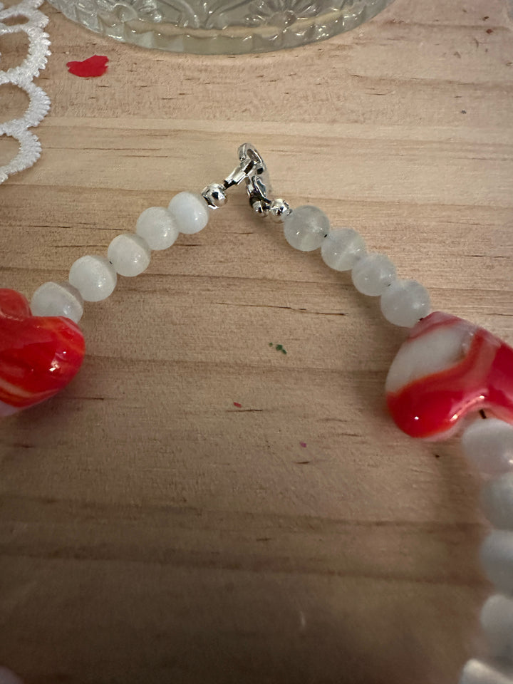 Heartwaves • Open Love Bracelet • Handmade Heart Beaded Bracelet • Self-Love, Kindness & Inclusive Gift