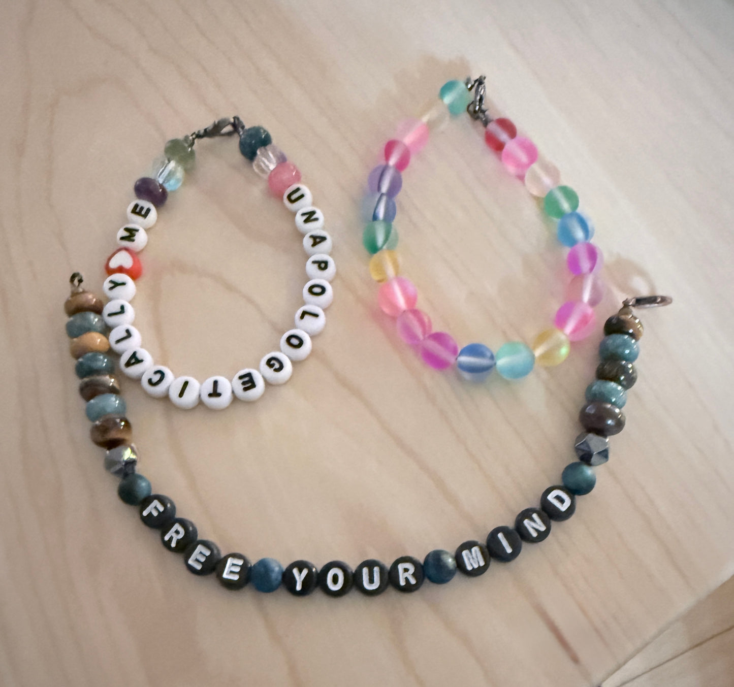 Build Your Stack • Stackable Gemstone Bracelet • Mix & Match Jewelry • Self Love Gift • Meaningful Handmade Bracelet • Layered Bracelet Set