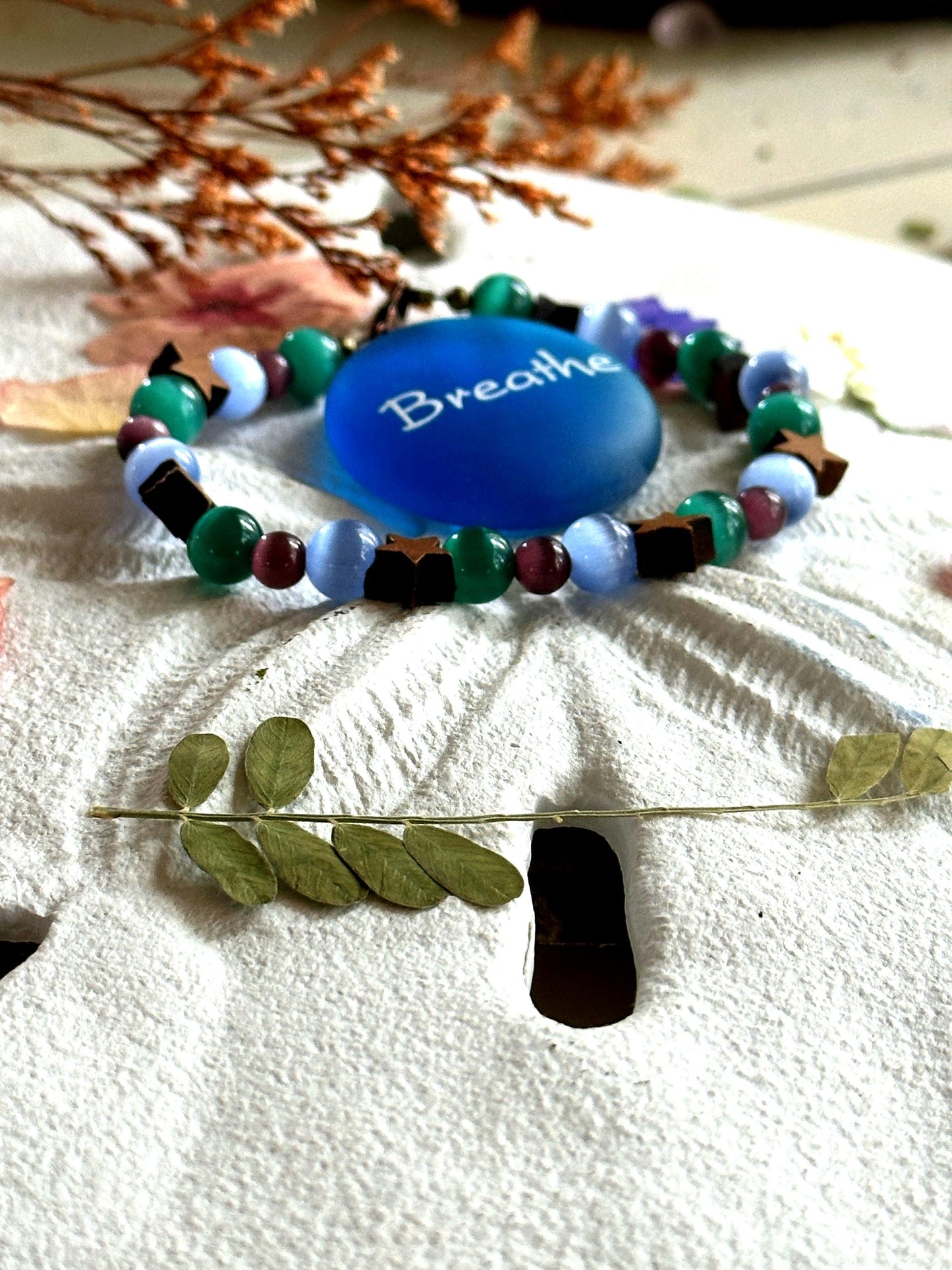 Starlit Harbor Bracelet • Celestial Coastal Gemstone Jewelry • Calm & Grounding Soul Gift