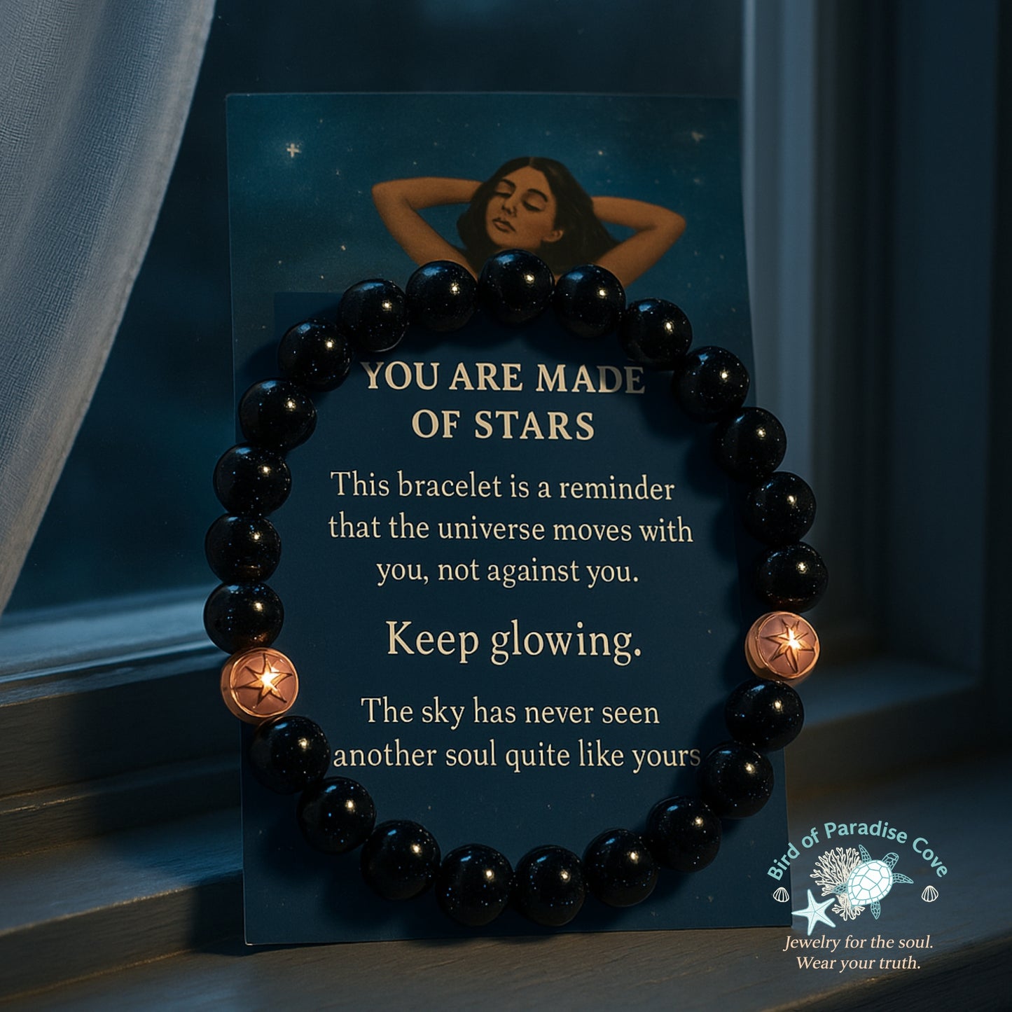 Moonlight Glow • Celestial Calm & Self-Love Bracelet