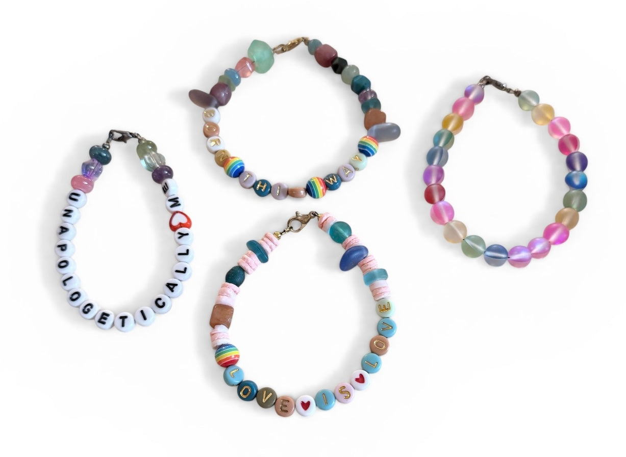Build Your Stack • Stackable Gemstone Bracelet • Mix & Match Jewelry • Self Love Gift • Meaningful Handmade Bracelet • Layered Bracelet Set