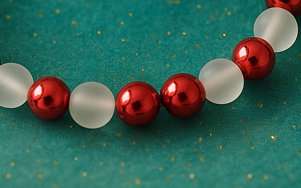 Soft Rose Glow Bracelet • Blush Glass Beads • Calm Love Energy Jewelry