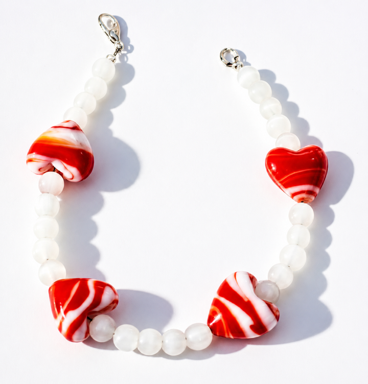 Heartwaves • Open Love Bracelet • Handmade Heart Beaded Bracelet • Self-Love, Kindness & Inclusive Gift