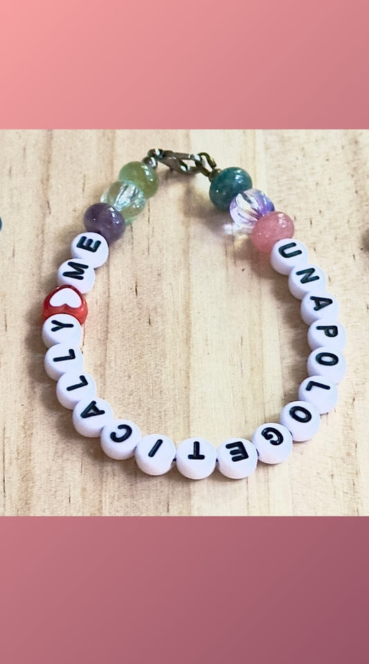 Unapologetically Me • Handmade Gemstone Bracelet • Self Love, Confidence & Authenticity Jewelry