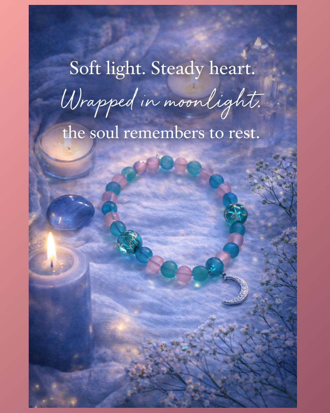 Celestial Moonlight • Calm Within the Cosmos Bracelet