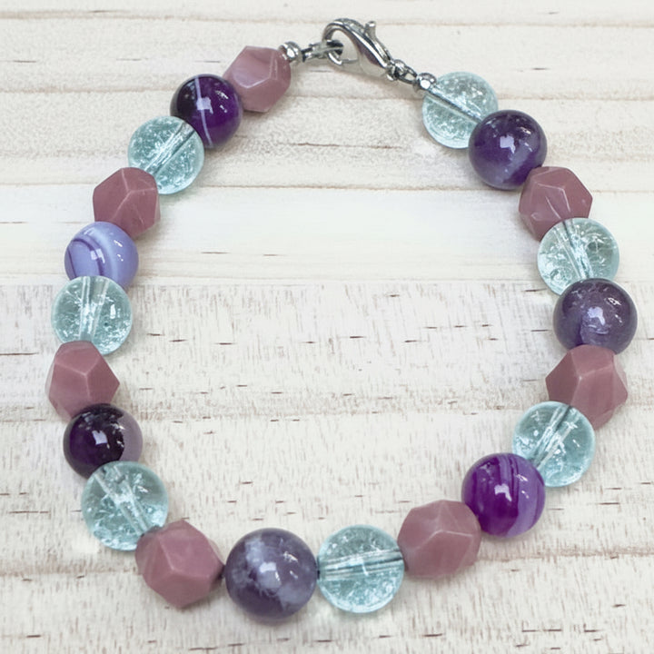 Velvet Moon Glow • Celestial Gemstone Bracelet