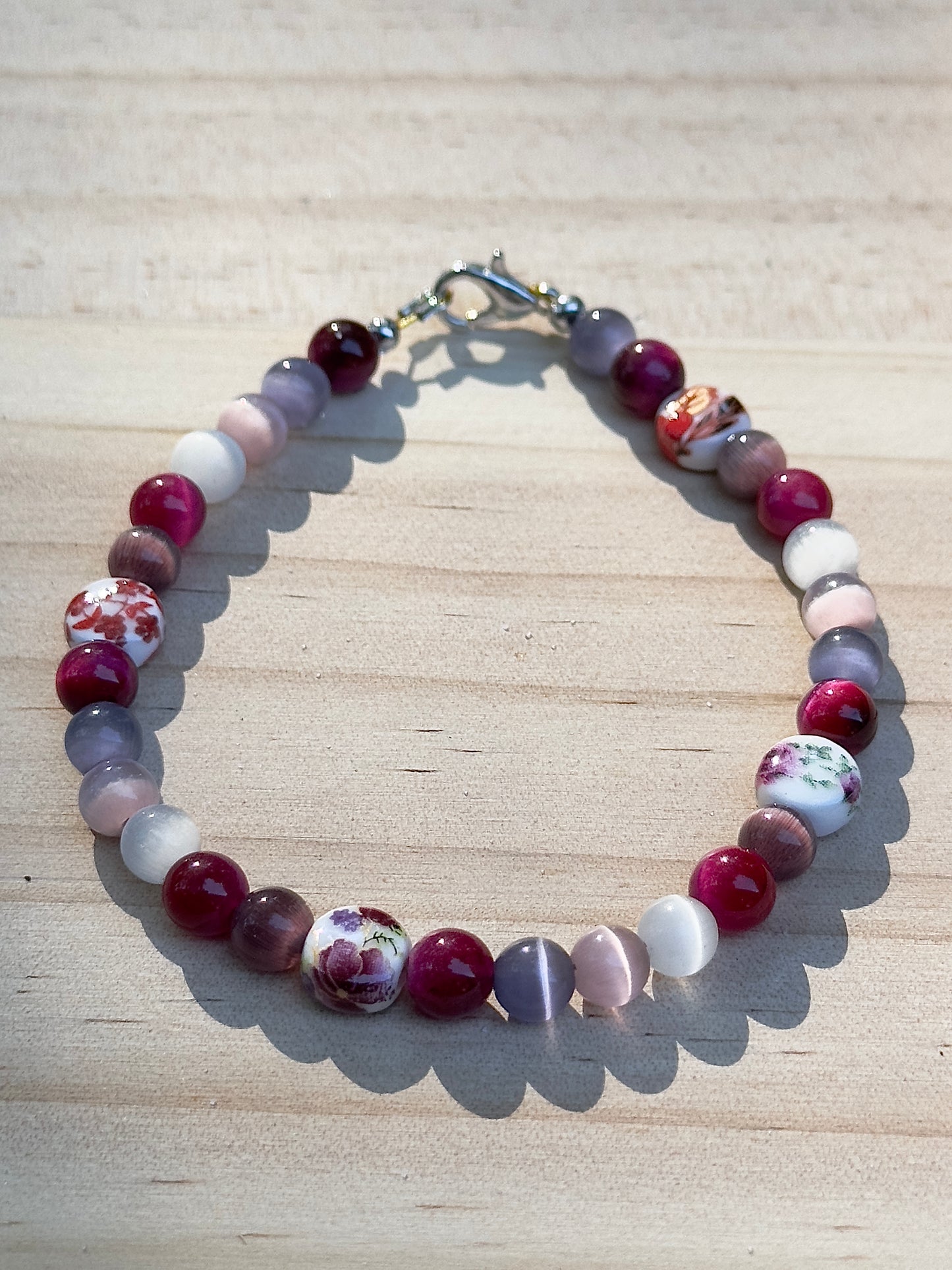 Fearlessly Crimson • Pride Bracelet • Lesbian Jewelry • Love Is Love Gift
