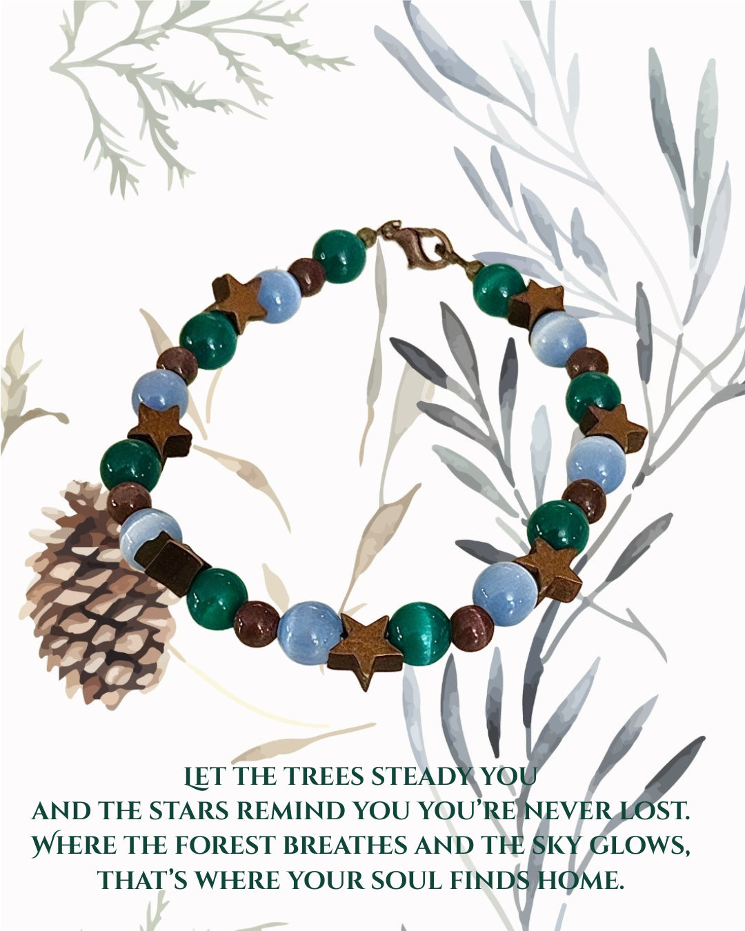 Guided by the Stars • Grounding Cat’s Eye Bracelet