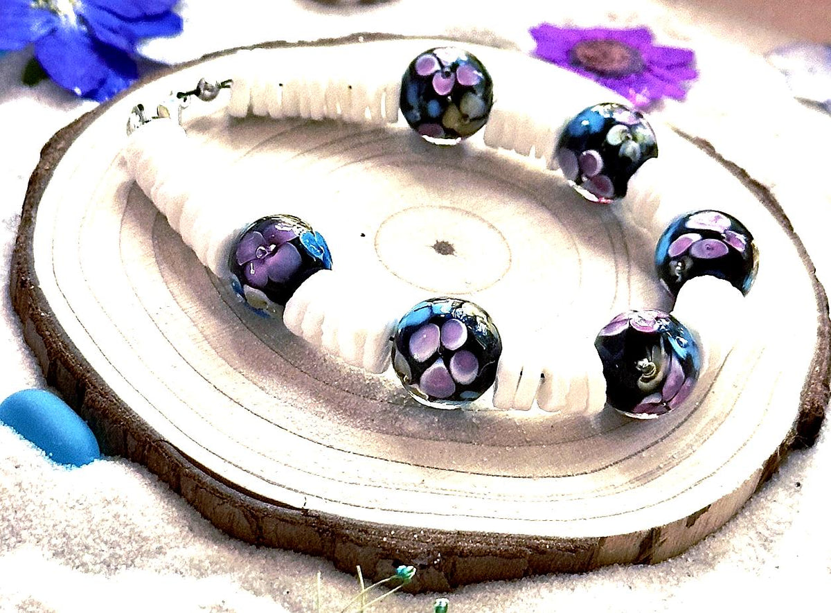 Moonlit Garden floral beaded jewelry