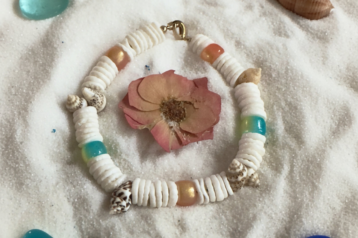 Ocean inspired jewelry with calming coastal aesthetic