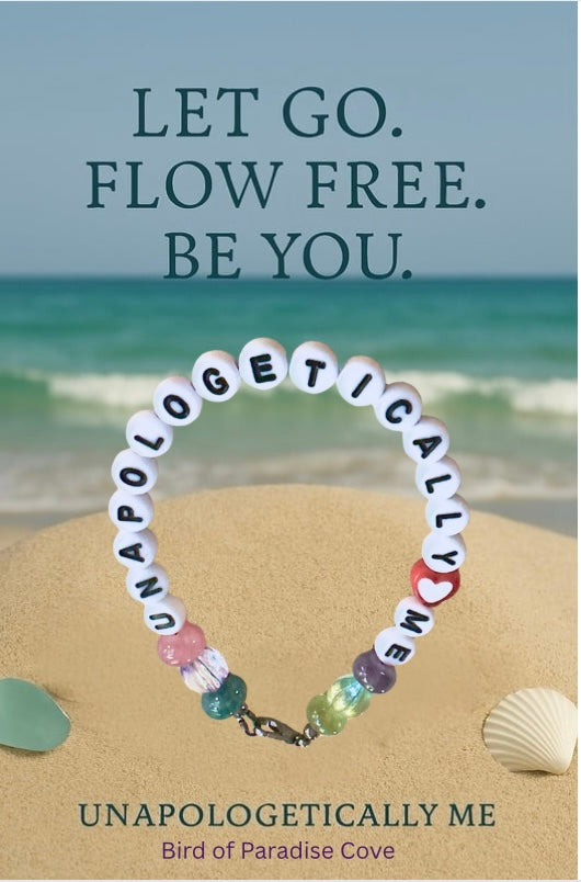 Be yourself affirmation bracelet quote flow free be you ocean background